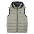 Daunenjacke mit Kapuze in Flann-Optik BOSS 
                    JUNGE