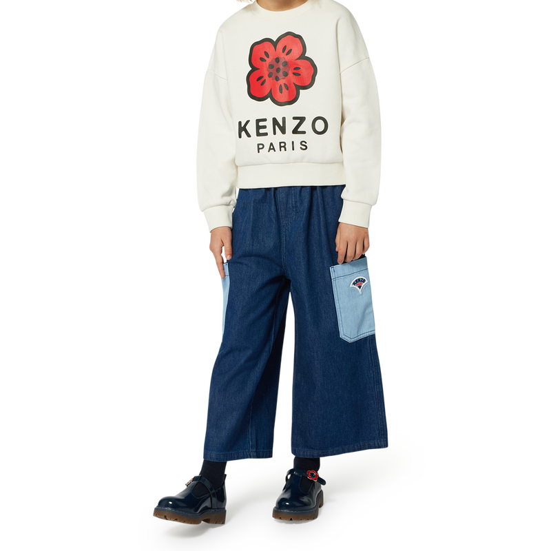 Sweatshirt aus Molton KENZO KIDS 
                        M&Auml;DCHEN