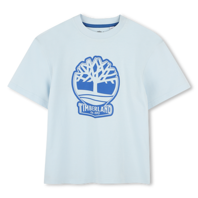 Zweifarbiges T-Shirt mit Logo TIMBERLAND JUNGE