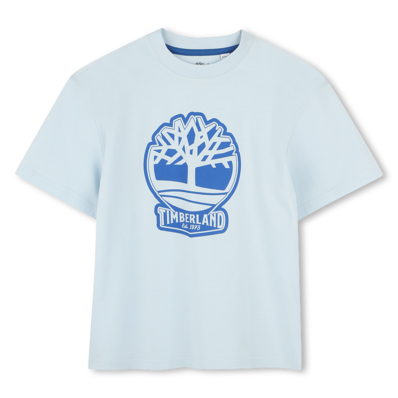 Zweifarbiges T-Shirt mit Logo TIMBERLAND 
                        JUNGE