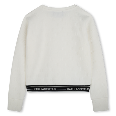 Lang&auml;rmeliges Sweatshirt KARL LAGERFELD KIDS M&Auml;DCHEN