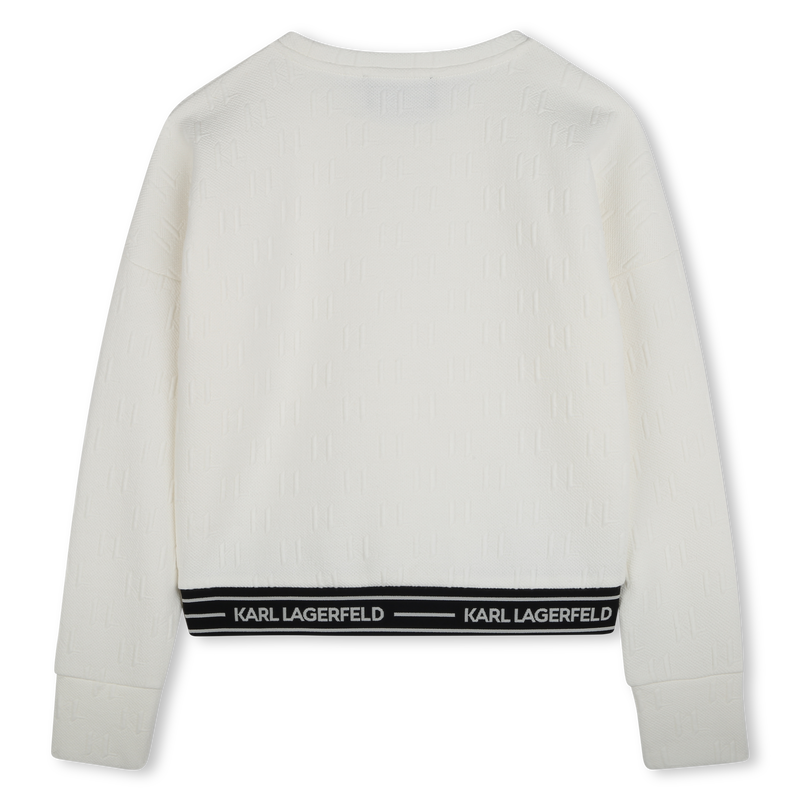 Lang&auml;rmeliges Sweatshirt KARL LAGERFELD KIDS 
                        M&Auml;DCHEN