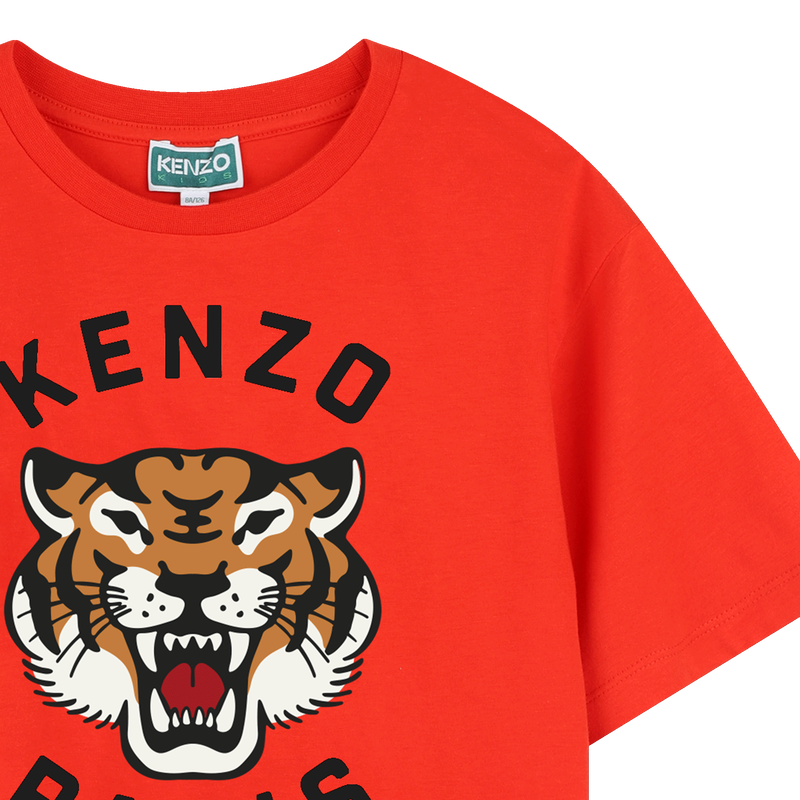 Baumwoll-T-Shirt mit Print KENZO KIDS 
                        JUNGE