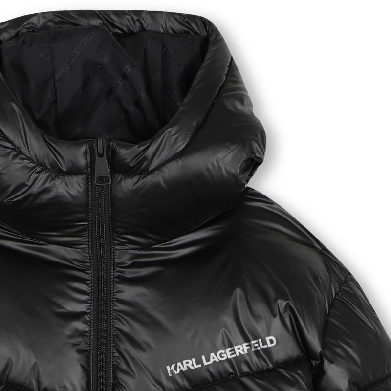 Steppjacke mit Kapuze KARL LAGERFELD KIDS 
                        M&Auml;DCHEN