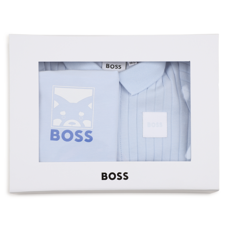 PYJAMA-SET + LATZ + M&Uuml;TZE BOSS 
                        JUNGE