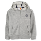 Joggingjacke mit Kapuze, MELIERTES GRAU, hi-res