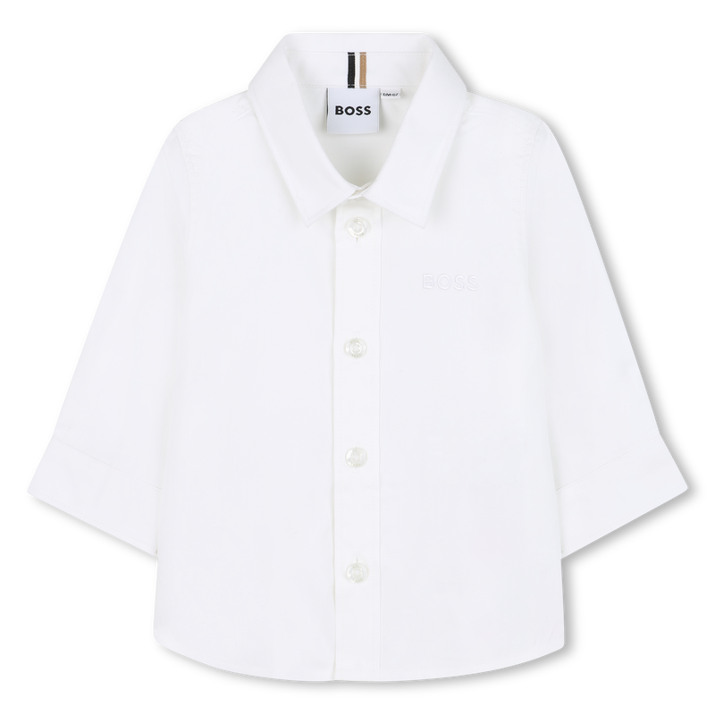 Lang&auml;rmliges Baumwollhemd BOSS 
                        JUNGE