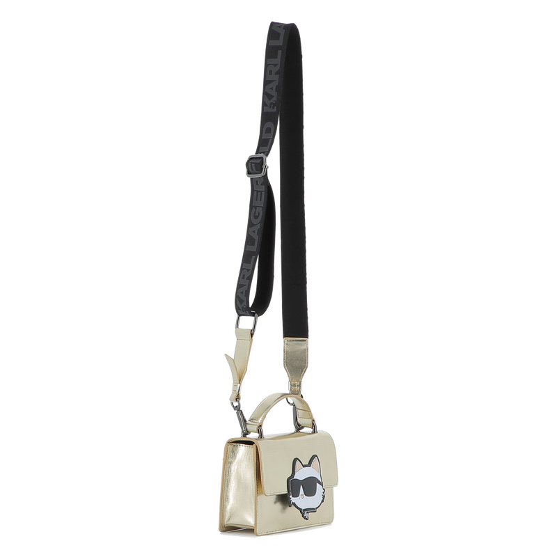 Handtasche aus feinnarbigem, beschichtetem Textil KARL LAGERFELD KIDS 
                        MÄDCHEN