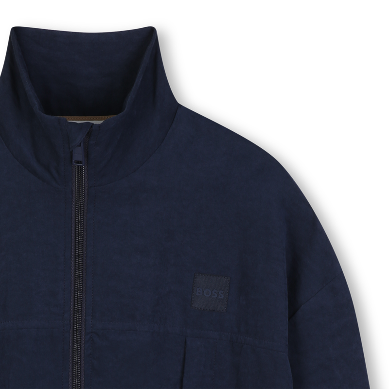 Strickjacke aus satinierter Baumwolle BOSS 
                        JUNGE