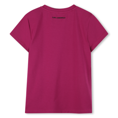 Kurzärmeliges T-Shirt KARL LAGERFELD KIDS MÄDCHEN