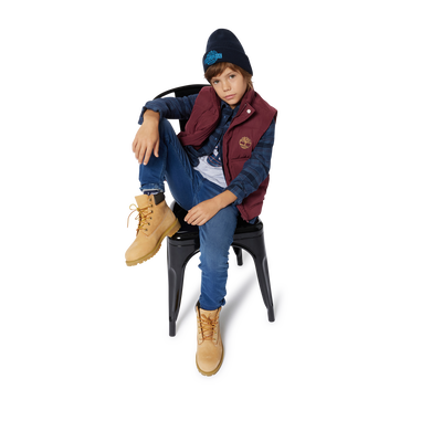 Kariertes Baumwoll-Overshirt TIMBERLAND JUNGE