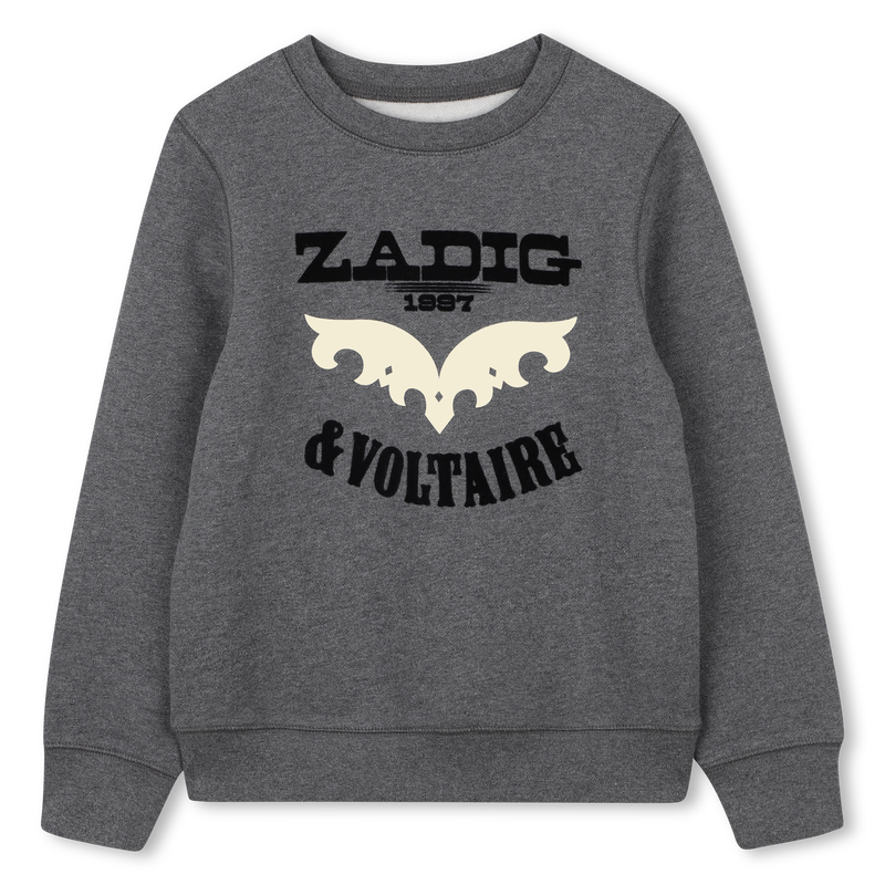 Fleece-Sweatshirt mit Rundhalsausschnitt ZADIG & VOLTAIRE 
                        JUNGE