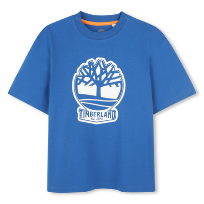 Zweifarbiges T-Shirt mit Logo TIMBERLAND JUNGE