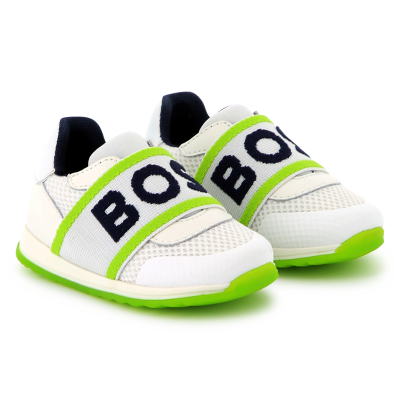 Ledersneaker mit Mesh BOSS 
                        JUNGE