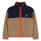 Zweifarbige Strickjacke aus Fleece TIMBERLAND 
                    JUNGE