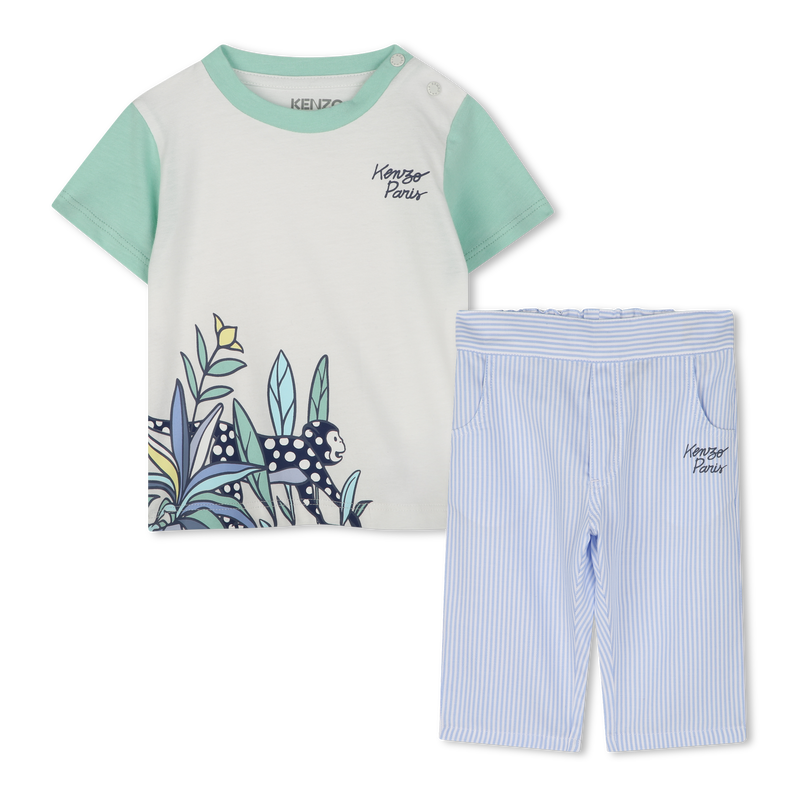 T-Shirt und Hose aus Baumwolle KENZO KIDS 
                        JUNGE