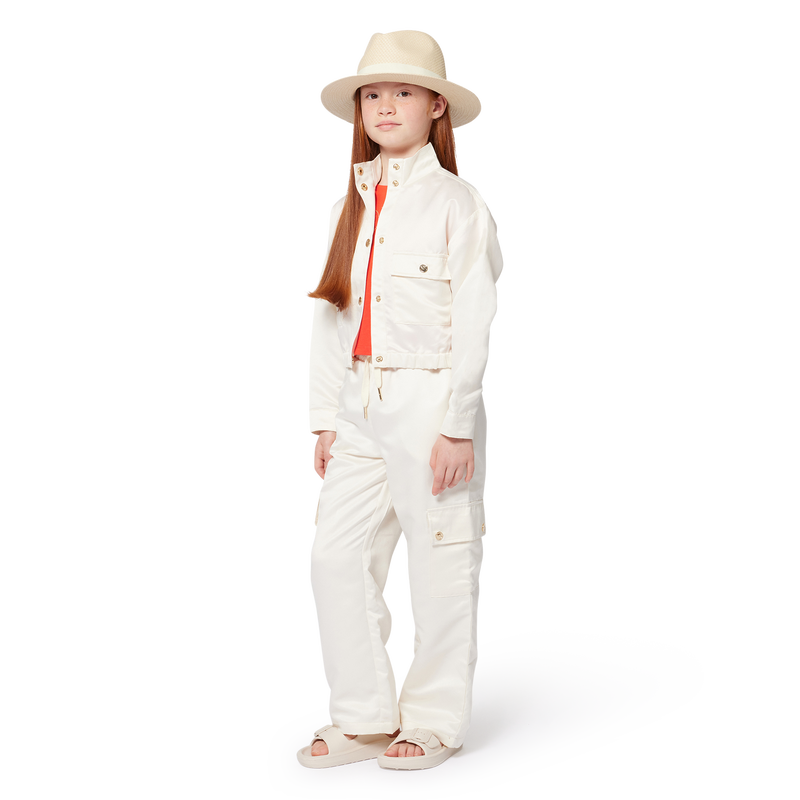 Gl&auml;nzende Hose mit Taschen MICHAEL KORS 
                        M&Auml;DCHEN