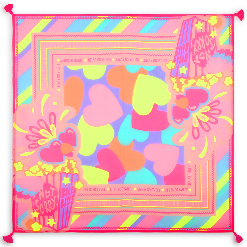 Carr&eacute; mit Druck BILLIEBLUSH 
                        M&Auml;DCHEN