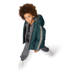 Steppjacke mit Kapuze KARL LAGERFELD KIDS 
                    JUNGE