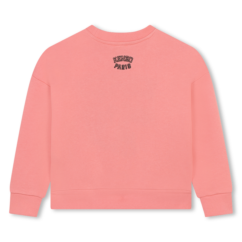 Besticktes Baumwoll-Sweatshirt KENZO KIDS 
                        M&Auml;DCHEN