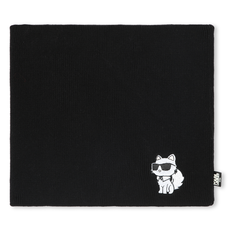 Set aus M&uuml;tze und Halsw&auml;rmer KARL LAGERFELD KIDS 
                        M&Auml;DCHEN