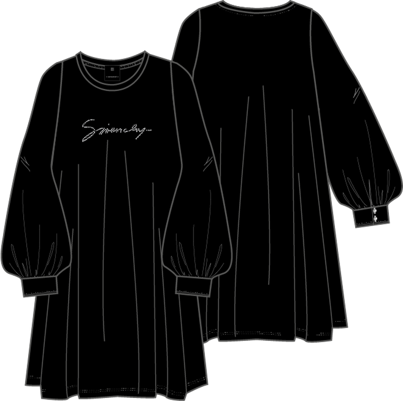 Kleid mit Satinärmeln GIVENCHY 
                        MÄDCHEN