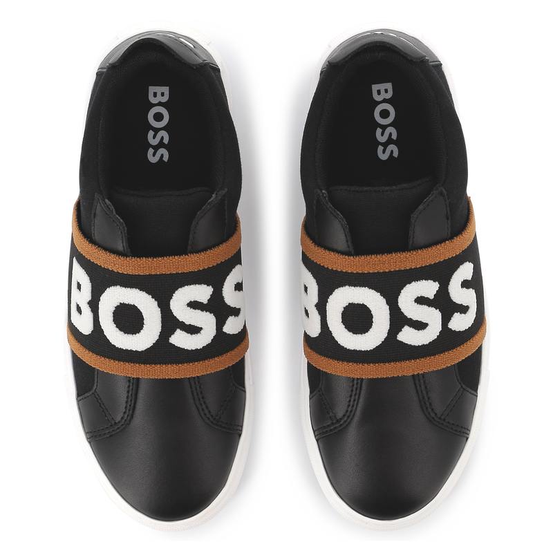 Stretchsneaker aus 2 Materialien BOSS 
                        JUNGE