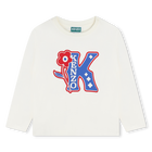 Langarm-Shirt aus Baumwolle KENZO KIDS 
                    M&Auml;DCHEN