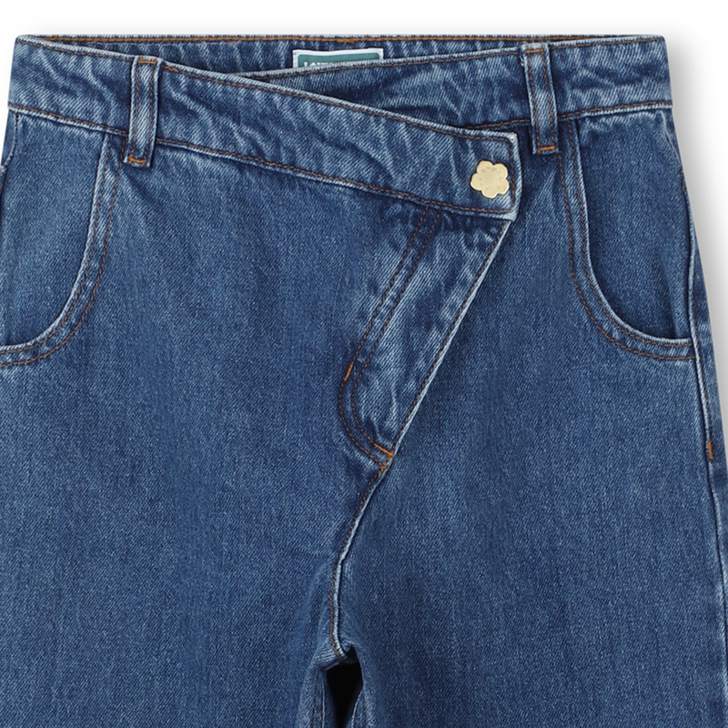 Asymmetrische Denim-Hose KENZO KIDS 
                        M&Auml;DCHEN