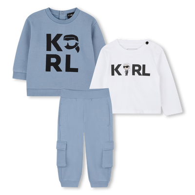 Set aus Sweatshirt, Hose und T-Shirt KARL LAGERFELD KIDS JUNGE