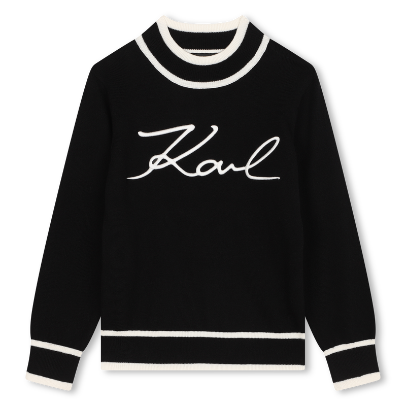 Pullover mit Logo-Stickerei KARL LAGERFELD KIDS 
                        M&Auml;DCHEN