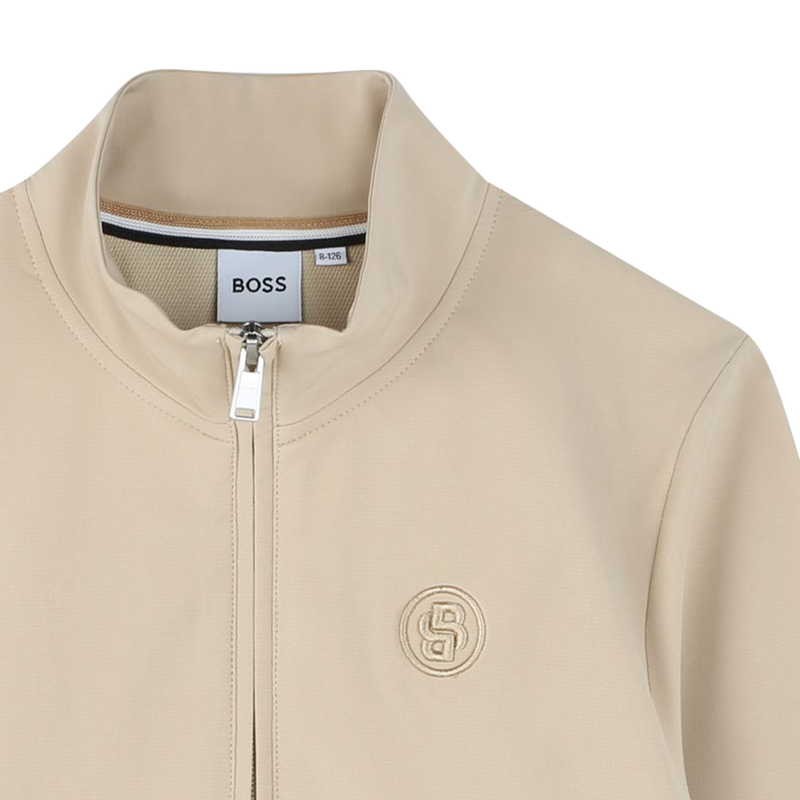 Einfarbige Sweatjacke BOSS 
                        JUNGE