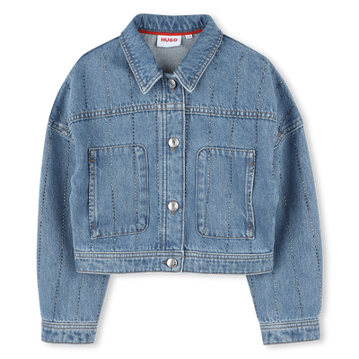 Gestreifte Jeansjacke HUGO M&Auml;DCHEN