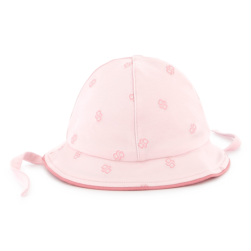 Baumwoll-Hut mit B&auml;ndern BOSS 
                        M&Auml;DCHEN