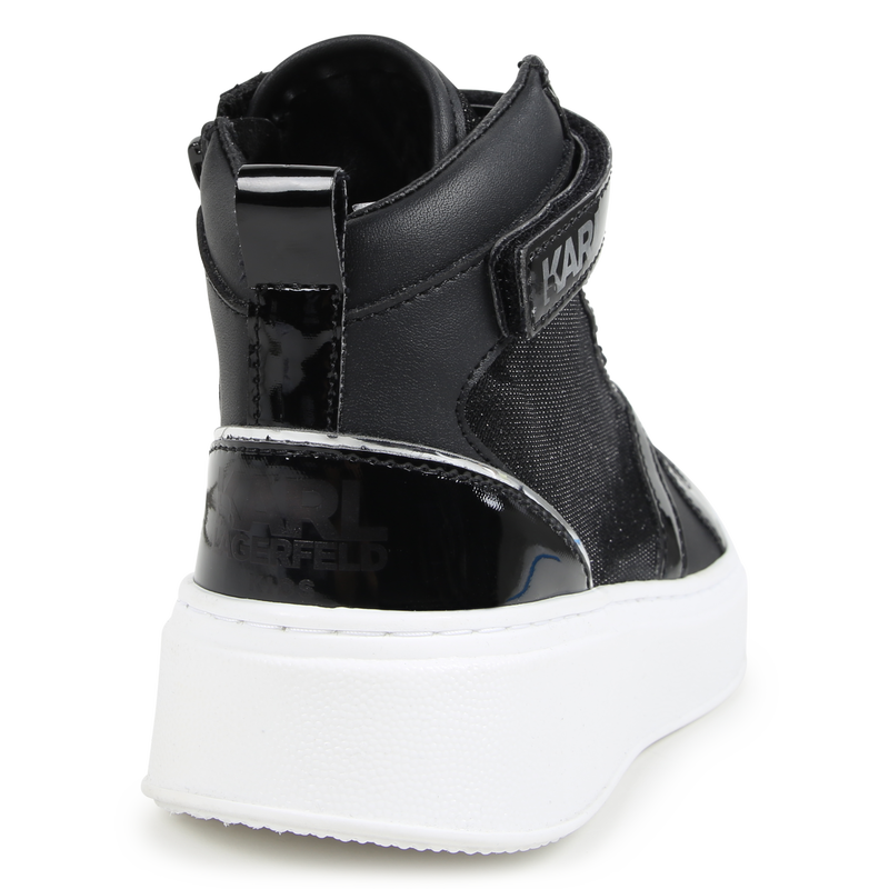 High-Top-Sneaker aus Leder KARL LAGERFELD KIDS 
                        M&Auml;DCHEN