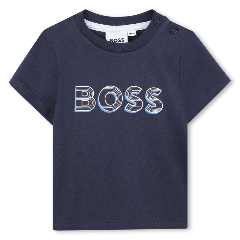 T-Shirt mit gedrucktem Logo BOSS 
                        JUNGE
