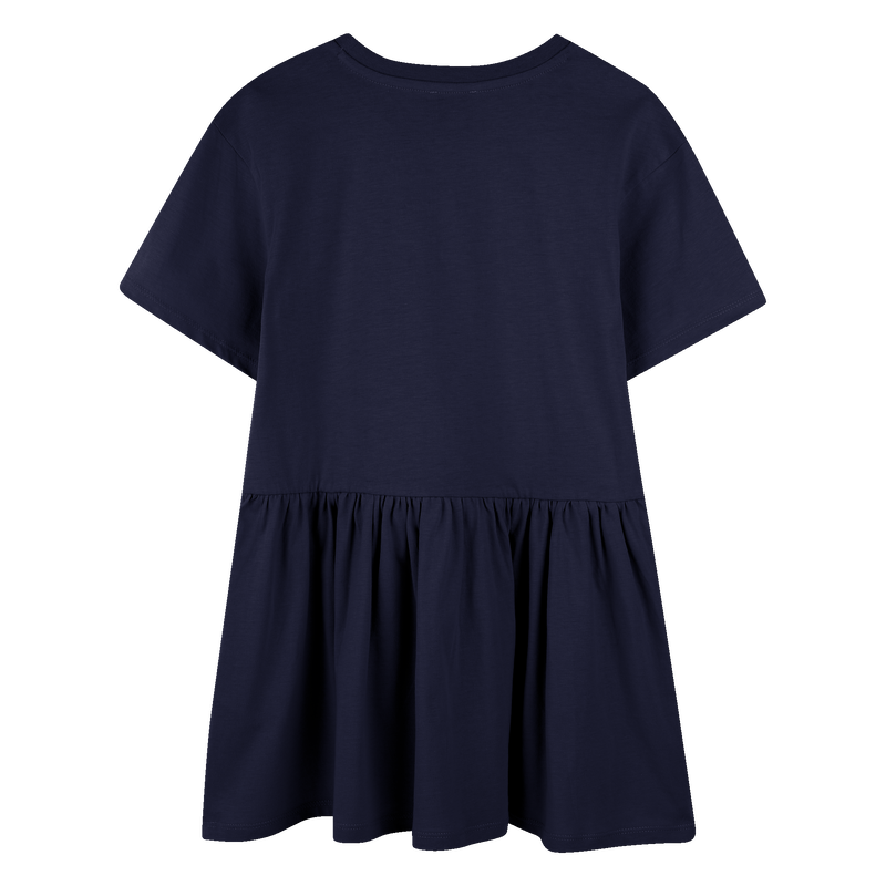 Kleid mit Logo und Volant KENZO KIDS 
                        MÄDCHEN