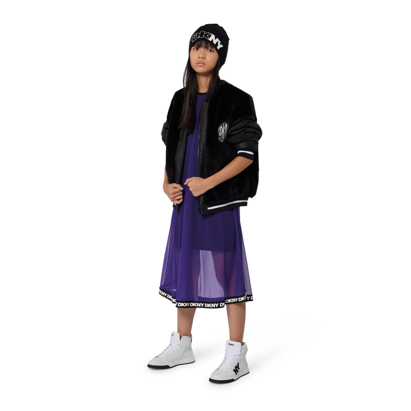 Kurzärmeliges 2-in-1-Kleid DKNY 
                        MÄDCHEN