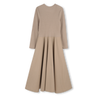 Langes Kleid aus zwei Materialien DKNY 
                    M&Auml;DCHEN