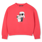 Sweatshirt aus doppeltem Jersey KARL LAGERFELD KIDS 
                    M&Auml;DCHEN