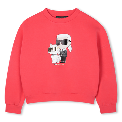 Sweatshirt aus doppeltem Jersey KARL LAGERFELD KIDS M&Auml;DCHEN