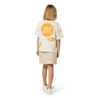 Baumwoll-Rock mit Aufn&auml;hern KENZO KIDS 
                    M&Auml;DCHEN