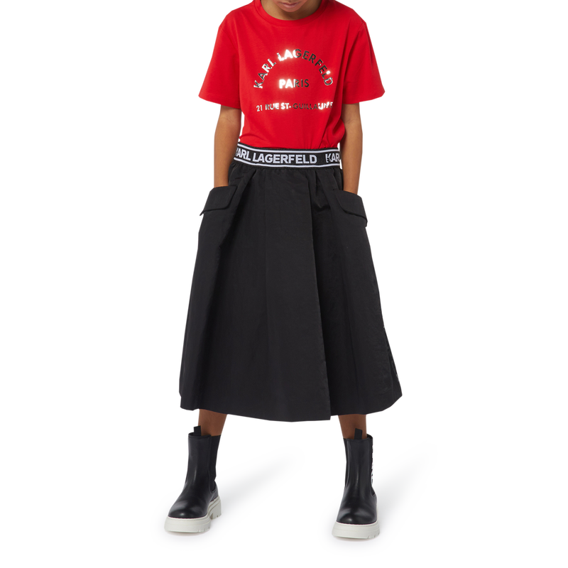 Leder-Stiefeletten KARL LAGERFELD KIDS 
                        M&Auml;DCHEN