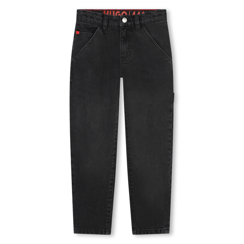 Weite, unifarbene Jeans HUGO 
                        JUNGE