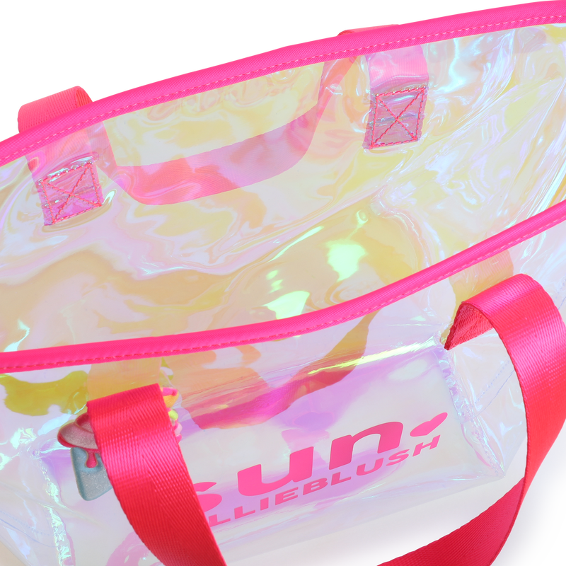 Gl&auml;nzender Shopper mit Badge BILLIEBLUSH 
                        M&Auml;DCHEN