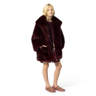 Flauschiger Fleece-Mantel CHLOE 
                    M&Auml;DCHEN