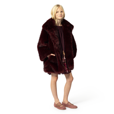 Flauschiger Fleece-Mantel CHLOE M&Auml;DCHEN