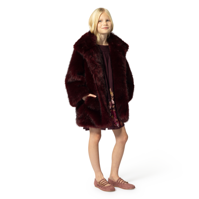 Flauschiger Fleece-Mantel CHLOE 
                        M&Auml;DCHEN