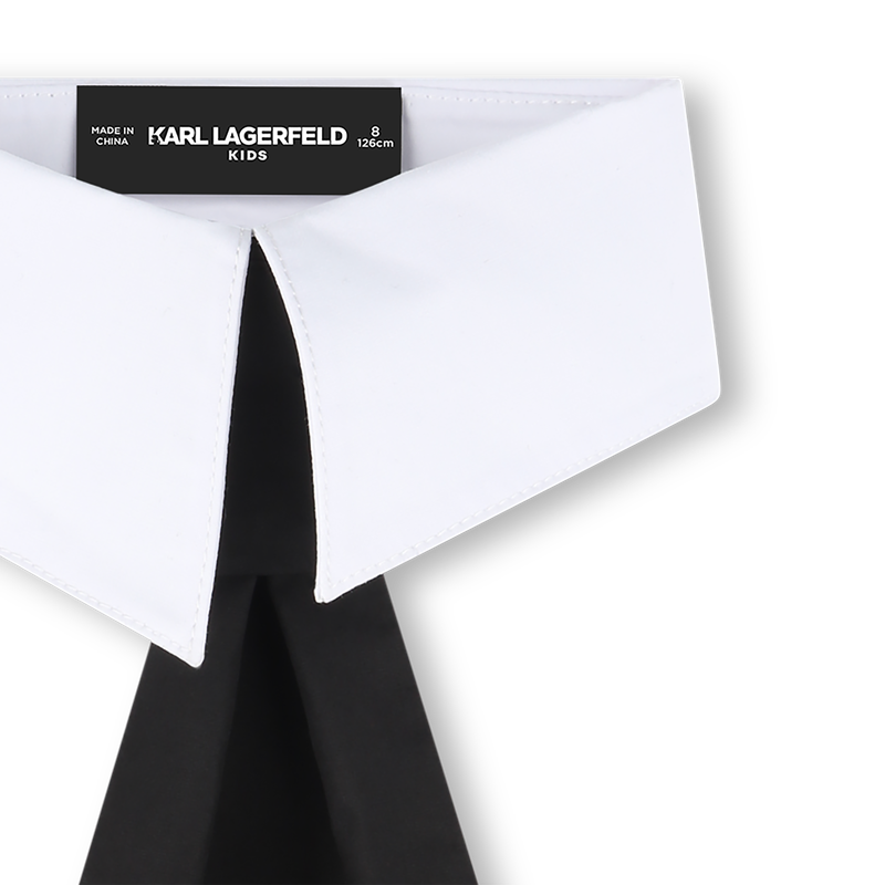 Zweifarbige baumwoll-krawatte KARL LAGERFELD KIDS 
                        M&Auml;DCHEN