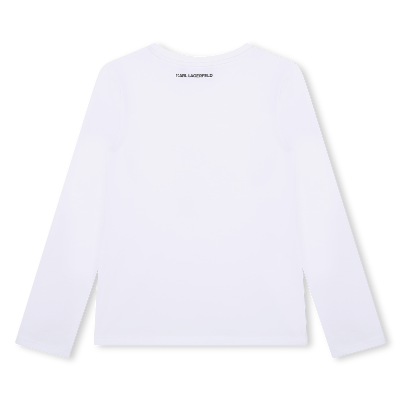 Langarmshirt mit Motiv KARL LAGERFELD KIDS 
                        M&Auml;DCHEN